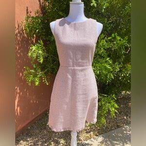 J Crew Pink Tweed Mini Dress